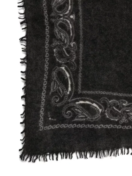Κασκόλ Liska με κρόσσια paisley γκρι