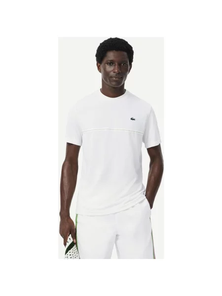 Koszulka z krótkim rękawem lacoste Ultra Dry Crocodile Print S biały