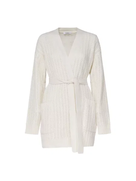 Kardigan Max Mara z kaszmiru beżowy