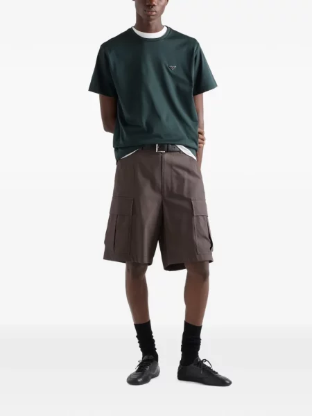 Tricou Prada cu autograf verde