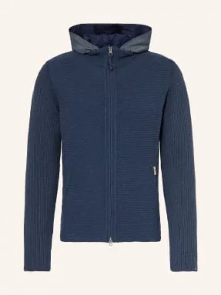 Luis Trenker Svetr Luwallace S Odnímatelnou Kapucí tmavě modrá