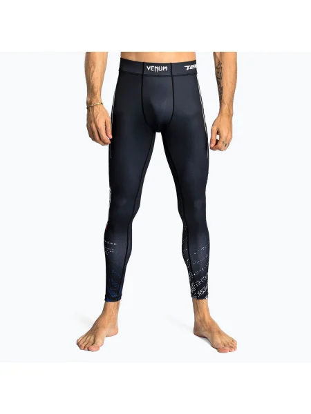 Venum X Tekken 8 férfi edző leggings Jin Kazama Spats kék/fekete/fehér. Méret: M fehér