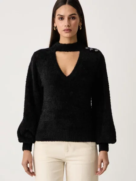 Guess sweter JAYCEE czarny
