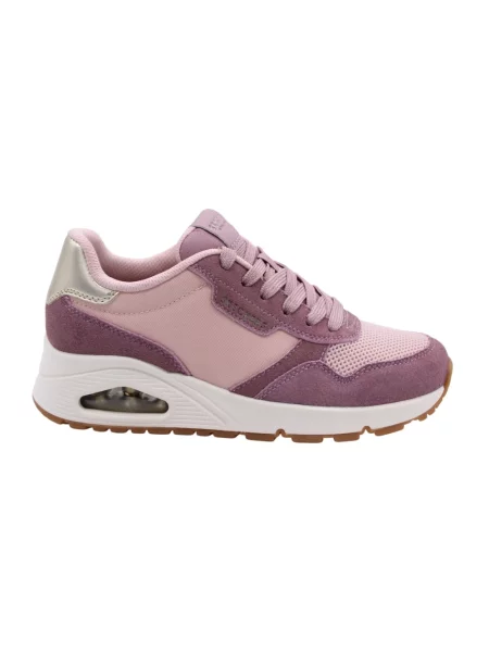 Sneakersy Skechers zamszowe różowe