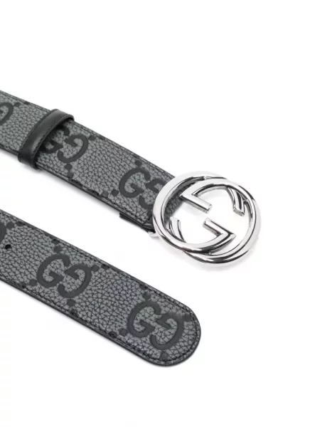 Cu centură curea Gucci gri