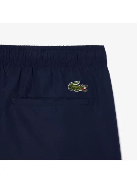 Lacoste Szorty Kąpielowe W Kolorze Granatowym Z Nadrukiem granatowy