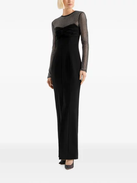 Rochie maxi Genny cu funde plasă negru