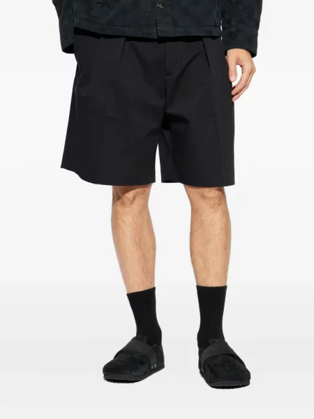 Pantaloni scurți Casablanca plisate negru