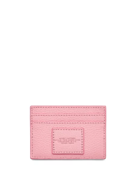 Iš natūralios odos piniginė Marc Jacobs rožinė