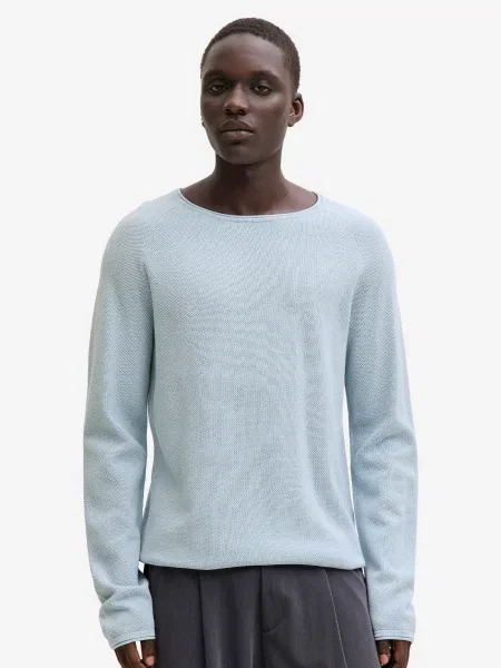 JACK & JONES Sveter JJEHill svetlomodrá modrá