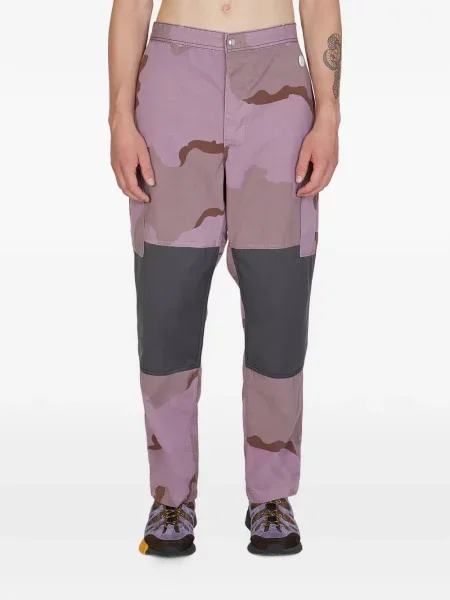 Pantaloni Re-worked cu model camuflaj violet
