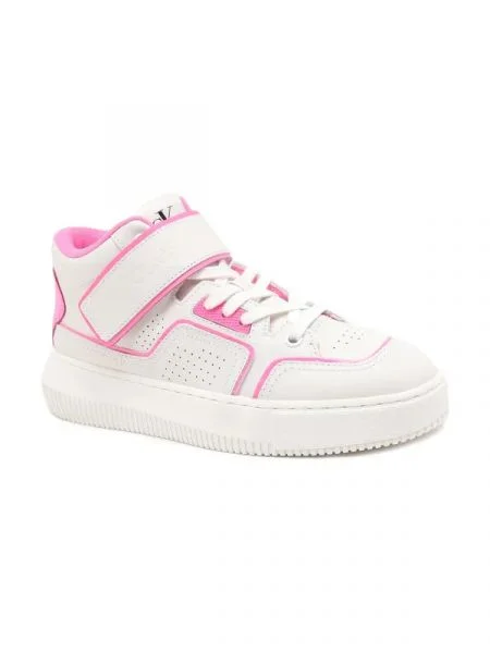 CALVIN KLEIN JEANS De piele sneakers CHUNKY alb