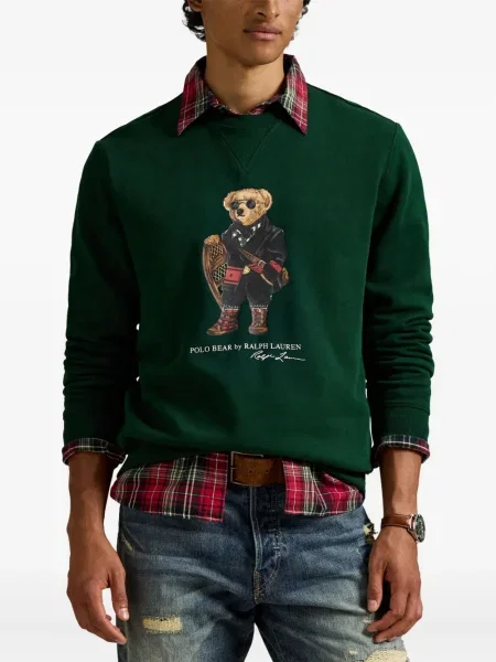 Chiloți Polo Ralph Lauren din țesătură twill cu autograf cu glugă albastru