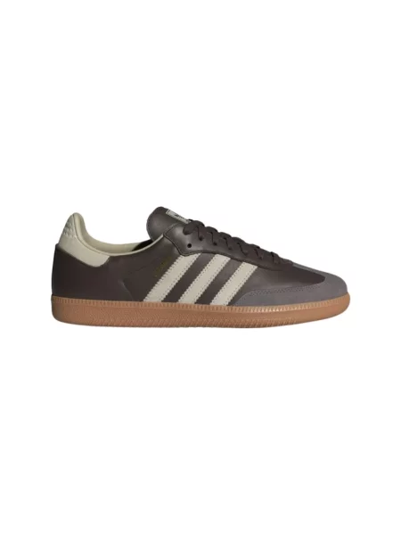 Sneakersy Adidas Samba skórzane brązowe