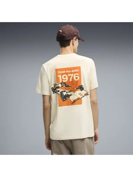 PUMA MÄ™ska koszulka z grafikÄ… McLAREN RACING OdzieÅ¼ BiaÅ‚y S