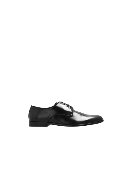 Derby Dolce And Gabbana skórzany czarny