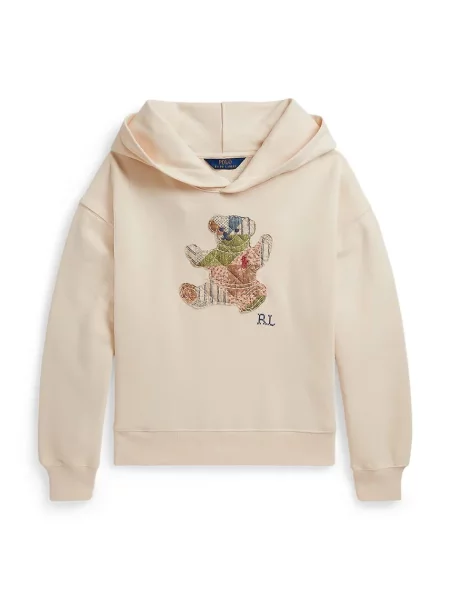Polo Ralph Lauren mikina s kapucňou detská béžová