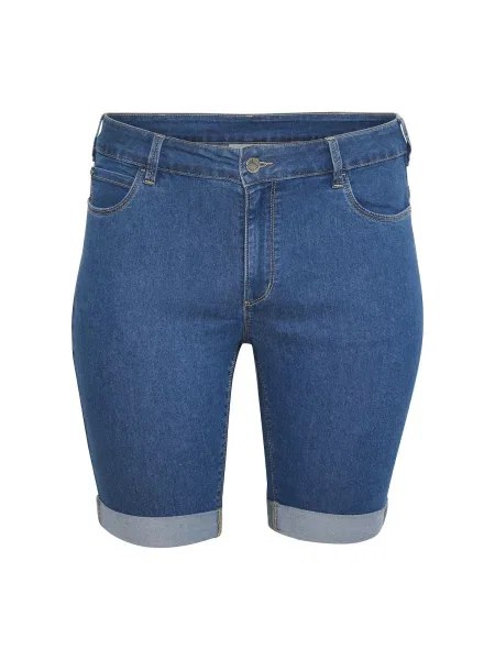 KAFFE CURVE Jeans Vicka denim albastru