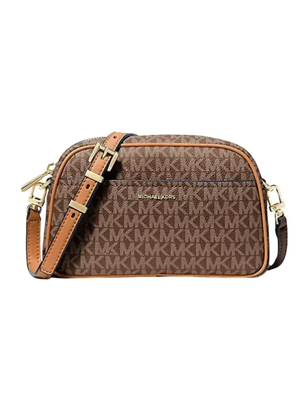 Michael Kors Torebki Kobieta ONE SIZE Skóra Listonoszka z powlekanej drukowanej tkaniny brązowy
