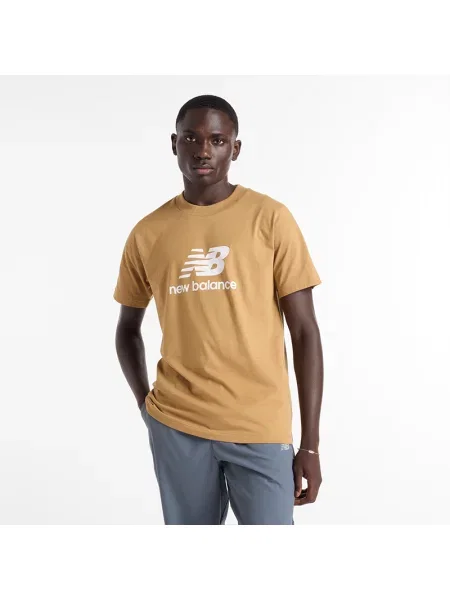 Tričko New Balance Stacked Logo great plains žluté