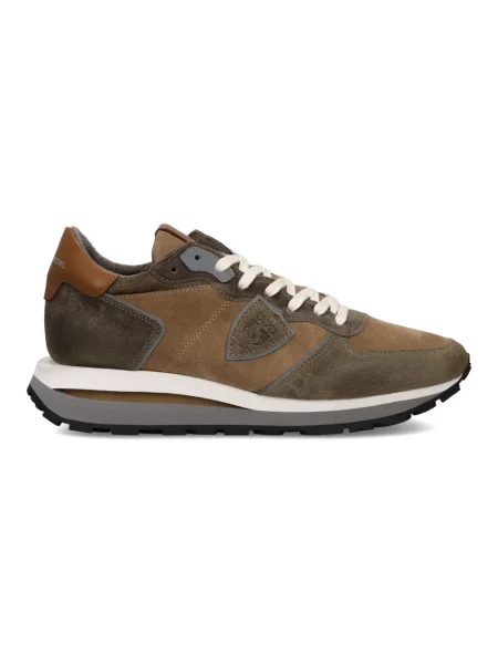 Buty do biegania Philippe Model zamszowe do biegania brązowe