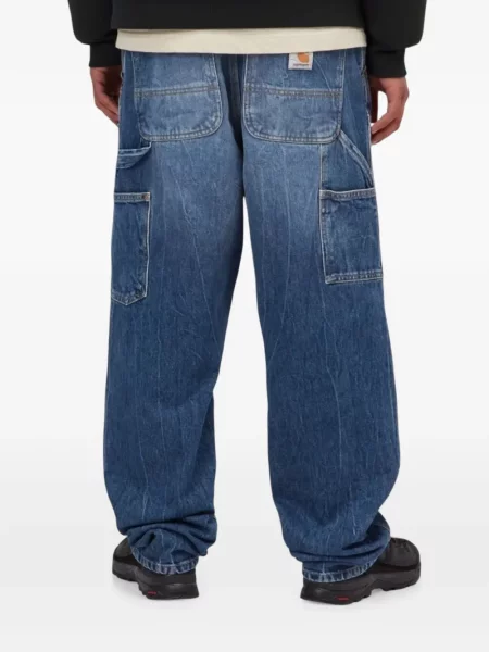 Pantaloni Carhartt Wip albastru