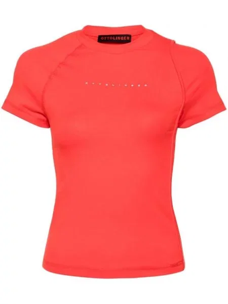 Koszulka Ottolinger z nadrukiem czerwona