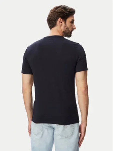 Guess T-shirt Tamnoplava Slim Fit