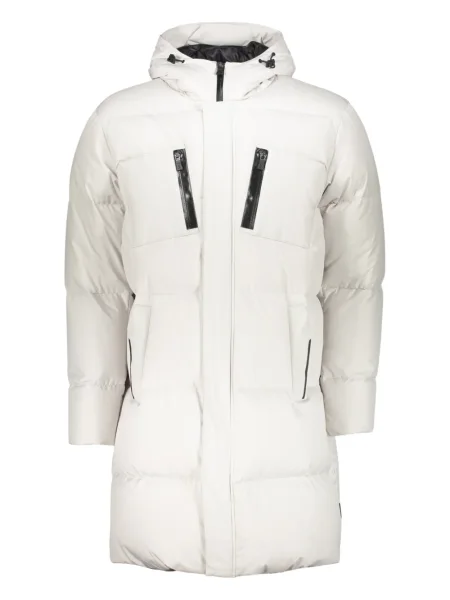 Palton Herno cu glugă alb