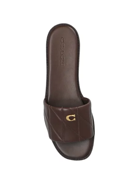 Маратонки Coach с автограф кафяво