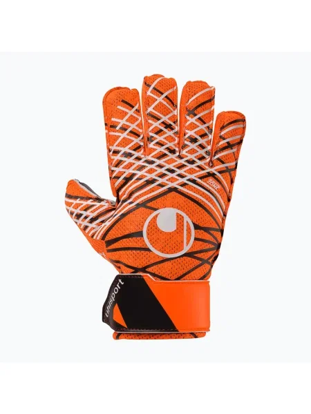 Mănuși de portar pentru copii uhlsport Starter Resist fluo orange/white/black alb
