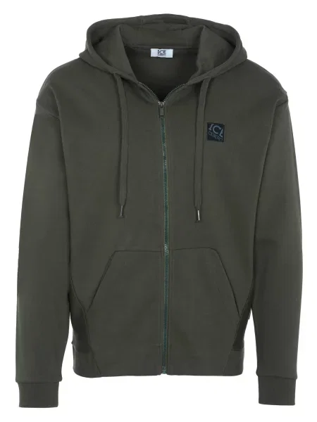ICEBERG Tepláková bunda Iceberg Pullover kaki