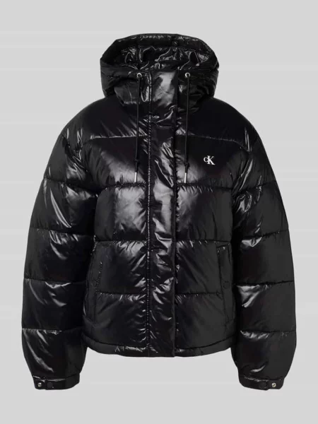 Kurtka w stylu puffer z Logo Model SHINE PUFFER JACKET' Calvin Klein czarna