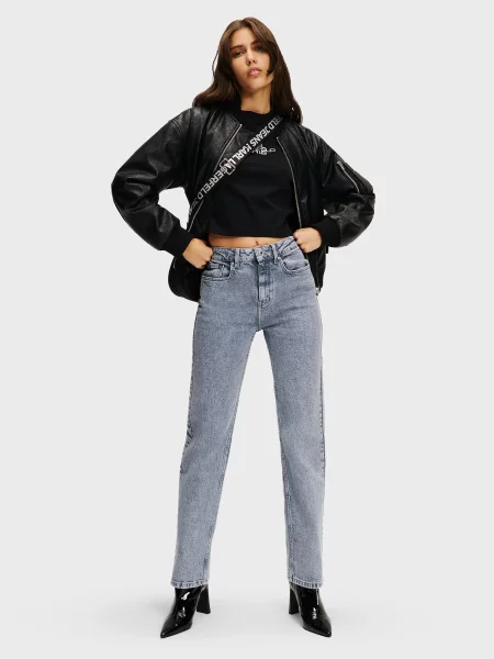 Прямые джинсы Karl Lagerfeld Jeans голубые