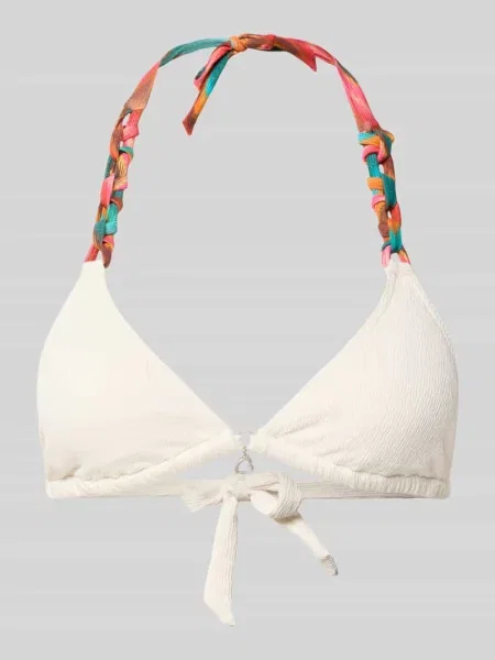 Góra od bikini z wiązaniem model YERO CHAINY' Banana Moon białe