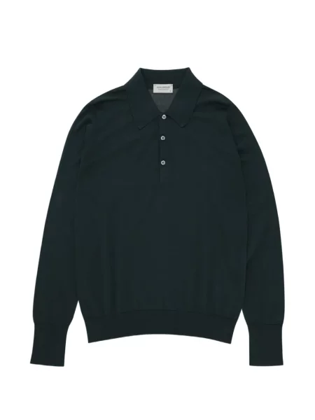 Tricou polo Fortela tricotate verde