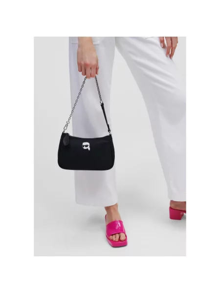 Karl Lagerfeld Torebki Kobieta ONE SIZE Torebka na ramię Ikonik Small Zip czarny