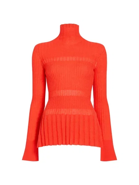 Top Proenza Schouler de lână portocaliu