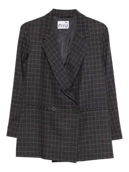 Sacou Niu' în carouri gri