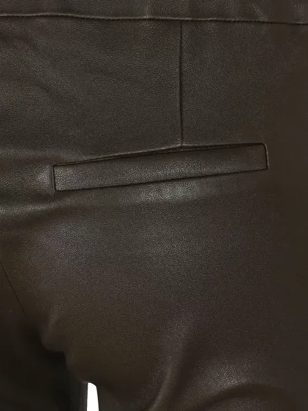 Pantaloni Arma din piele verde
