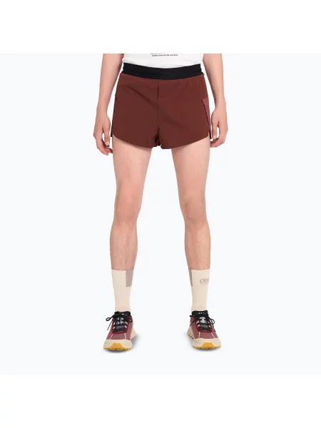 Spodenki do biegania Ciele Athletics ICN 3" Brief andorra brązowe