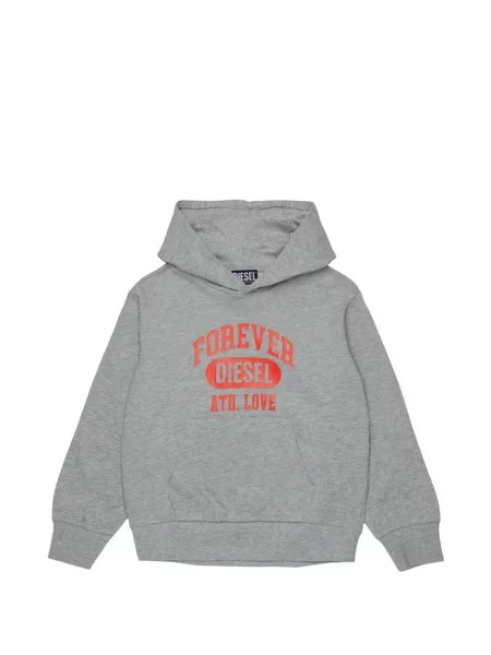 Bluza z kapturem dziecięca Diesel szara