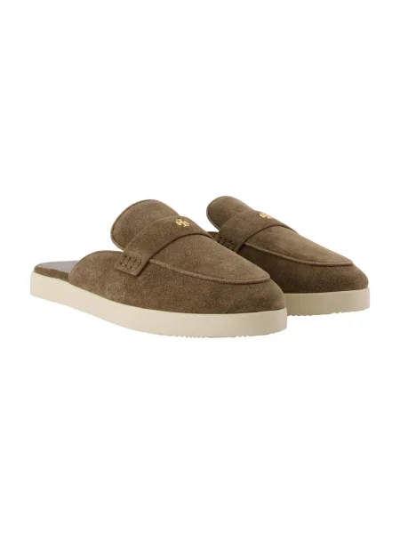 Klapki mules Tory Burch brązowe