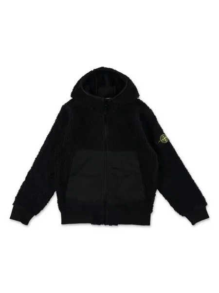 Bluza z kapturem dziecięca Stone Island czarna