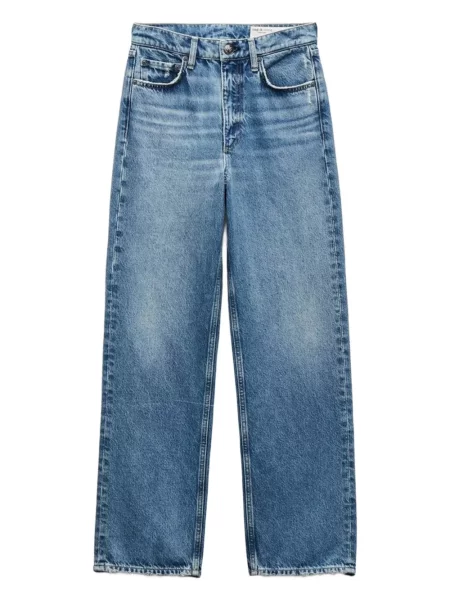 Blugi drepți Rag & Bone albastru