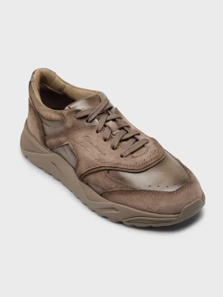 Кроссовки Santoni коричневые