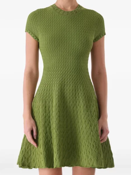 Rochie mini Jason Wu Collection tricotate verde