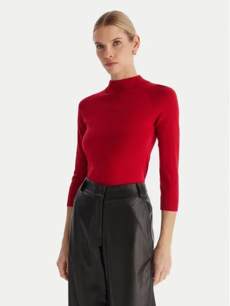 ACCESS FASHION Bluză cu gât roșu