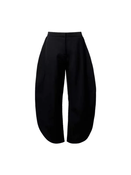 Szerokie spodnie Alaïa czarne