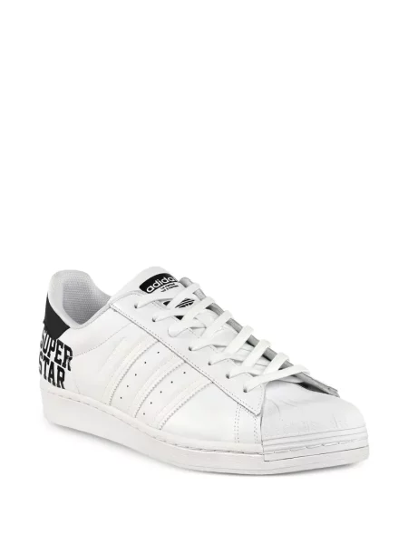 Sneakerși Adidas Superstar cu șireturi din dantelă negru